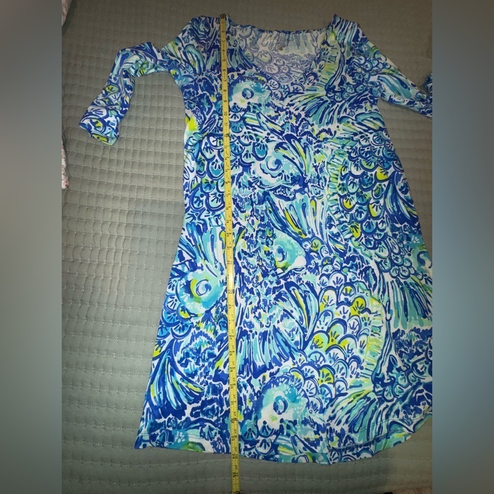 Lily Pulitzer Erin blue crush dress. Worn once EUC SIZE XS - Picture 10 of 13